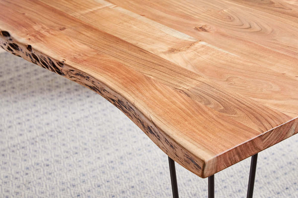 Industrial natural acacia dining table 190911 Dining Table1 By coaster - sofafair.com