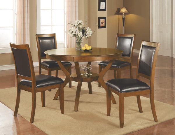 Nelms 102171 Deep brown Casual Dining Table1 By coaster - sofafair.com