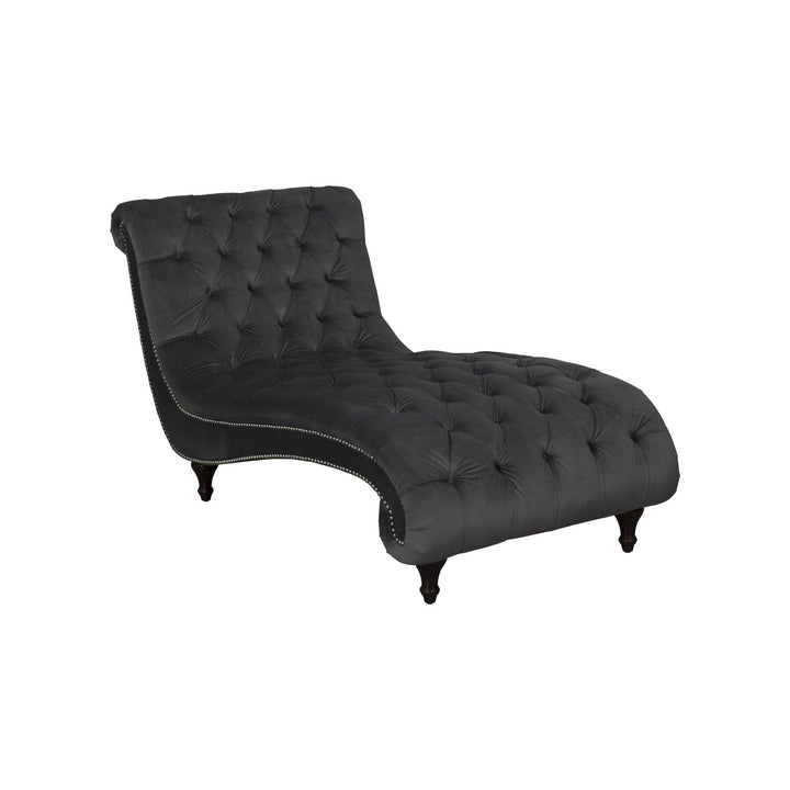 904106 Charcoal Chaise By coaster - sofafair.com