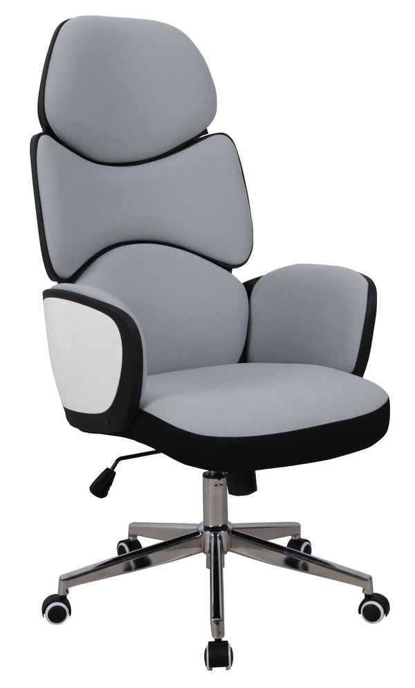 Office chair 881356 White high gloss fabric office chair By coaster - sofafair.com
