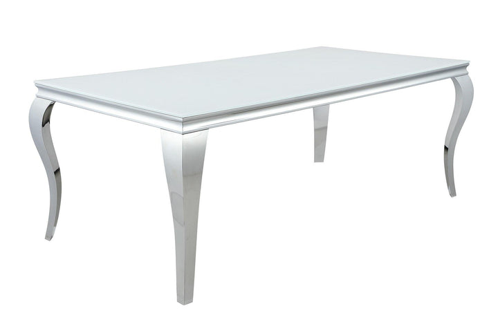 Dining table 115081 White Dining Table1 By coaster - sofafair.com