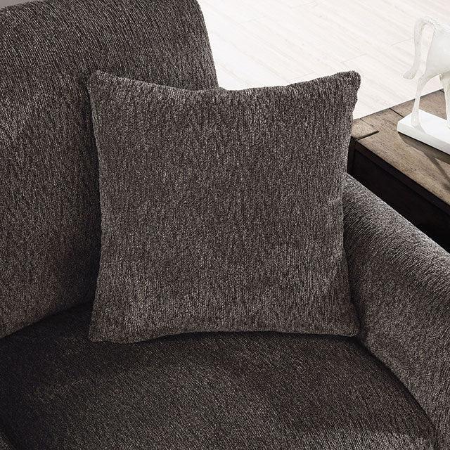 Lauritz CM6088DG-SF Dark Gray Transitional Sofa By Furniture Of America - sofafair.com