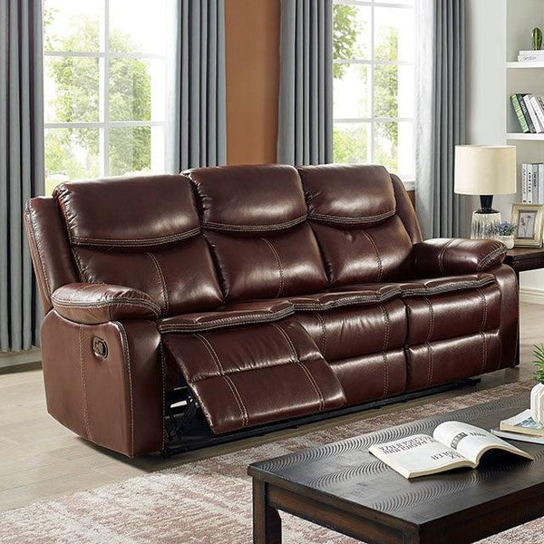 Jeanna CM6343-SF Brown Transitional Sofa By Furniture Of America - sofafair.com