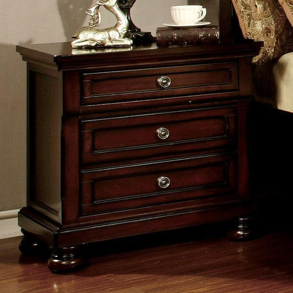 Northville CM7682N Dark Cherry Transitional Night Stand By Furniture Of America - sofafair.com
