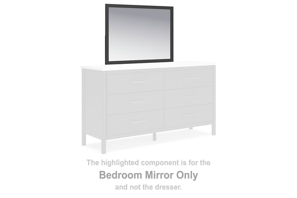 B2616-36 Black/Gray Contemporary Cadmori Bedroom Mirror