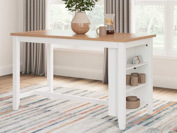 Gesthaven Counter Height Dining Table D398-13 White Casual Counter Height Table