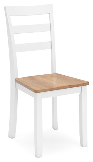 D398-01 White Casual Gesthaven Dining Chair