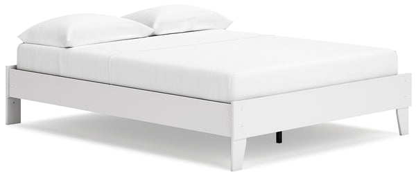 Socalle Queen Platform Bed EB1867-113 White Casual Master Beds