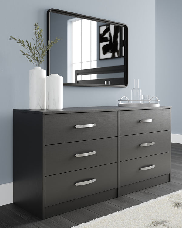 EB3392-131 Black/Gray Casual Finch Dresser