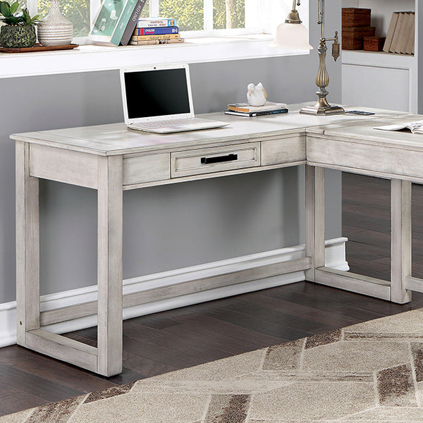 Furniture Of America Galarga Desk CM-DK418WH Antique White Transitional - sofafair.com