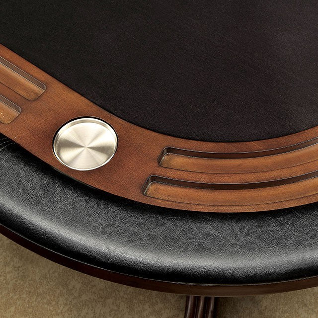 Furniture Of America Melina Game Table CM-GM367CH-T Brown Cherry Transitional - sofafair.com