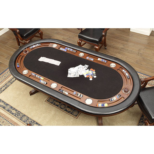 Furniture Of America Melina Game Table CM-GM367CH-T Brown Cherry Transitional - sofafair.com