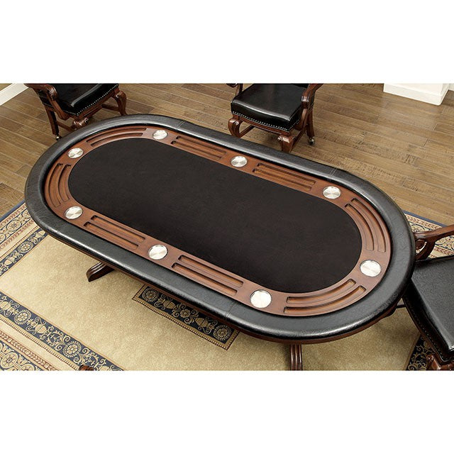 Furniture Of America Melina Game Table CM-GM367CH-T Brown Cherry Transitional - sofafair.com