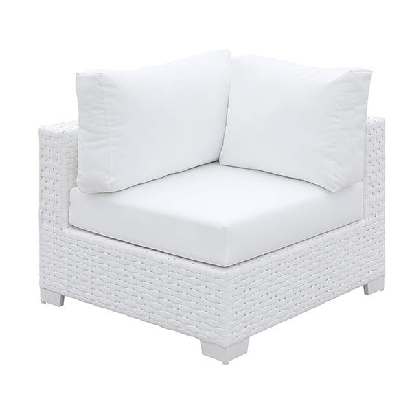 Furniture Of America Somani Armless Chair CM-OS2128WH-M White Contemporary - sofafair.com