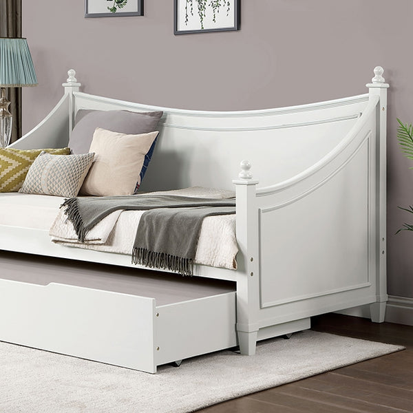 Furniture Of America Lycoris Twin Daybed CM1477WH-BED White Transitional - sofafair.com