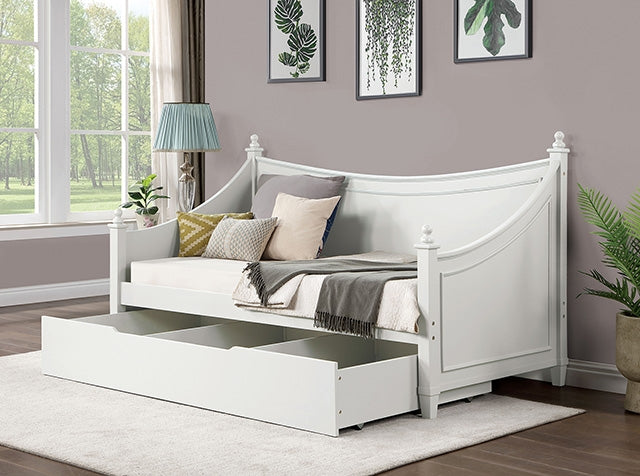 Furniture Of America Lycoris Twin Daybed CM1477WH-BED White Transitional - sofafair.com