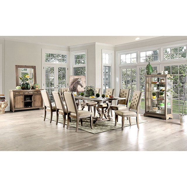 Furniture Of America Patience Dining Table CM3577T Rustic Natural Tone/Beige Rustic - sofafair.com