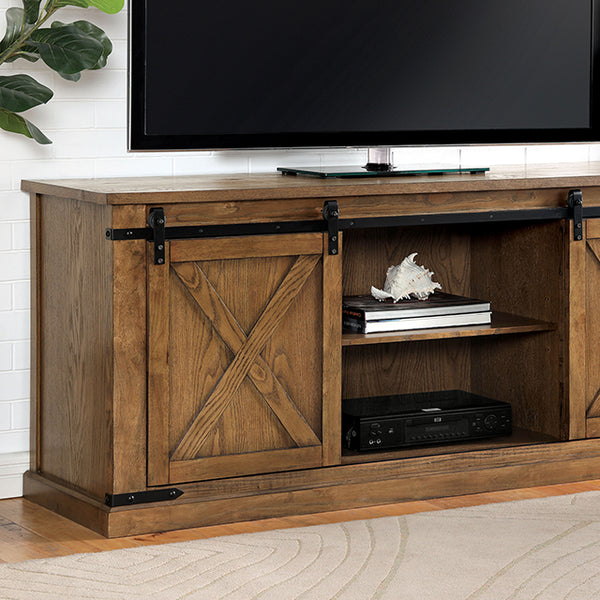 Furniture Of America Borrego TV Console CM5018A-TV-72 Dark Oak Rustic - sofafair.com