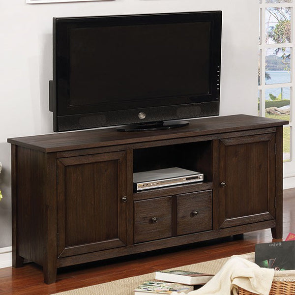 Furniture Of America Presho 60" TV Stand CM5902DA-TV-60 Dark Oak Rustic - sofafair.com