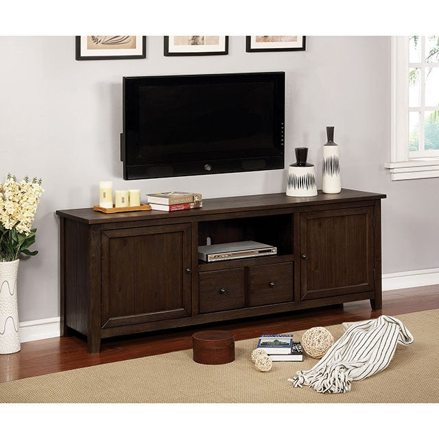 Furniture Of America Presho 60" TV Stand CM5902DA-TV-60 Dark Oak Rustic - sofafair.com