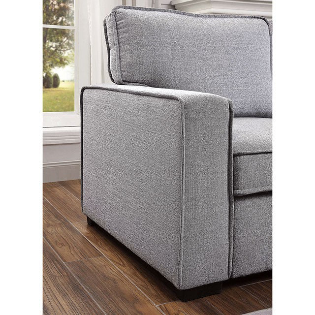 Furniture Of America Ines Sectional CM6964-SECT Gray Contemporary - sofafair.com