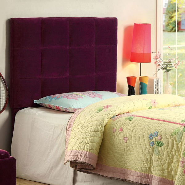 Furniture Of America Pebble Twin Headboard CM7063PR-HB-T Purple Contemporary - sofafair.com