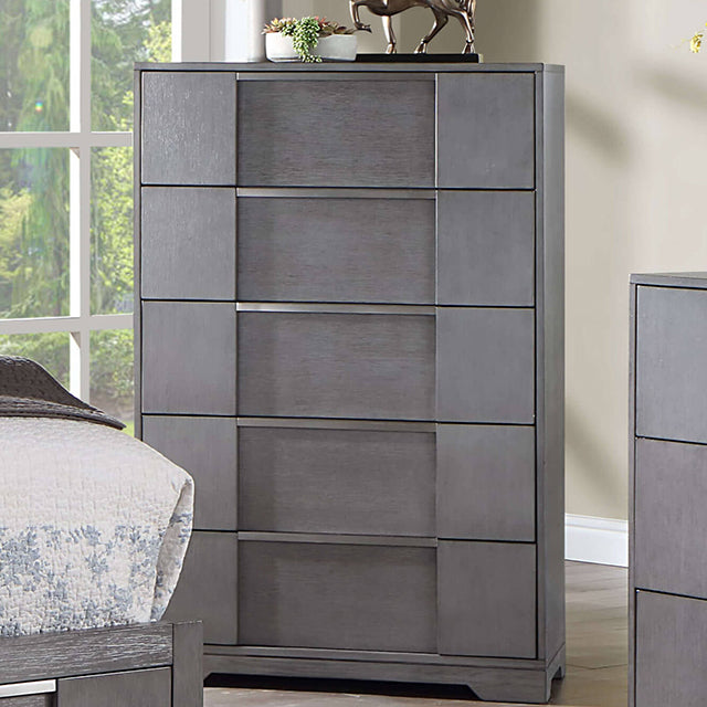 Furniture Of America Regulus Chest CM7475GY-C Gray Contemporary - sofafair.com