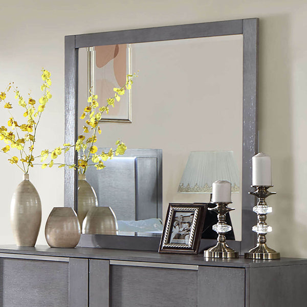 Furniture Of America Regulus Mirror CM7475GY-M Gray Contemporary - sofafair.com