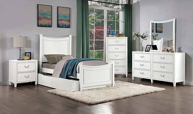 Furniture Of America Lycoris Bed CM7477WH-CONF White Transitional - sofafair.com