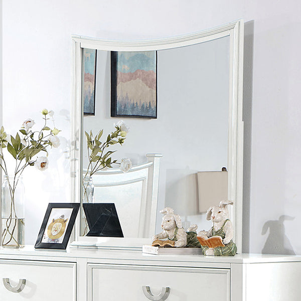 Furniture Of America Lycoris Mirror CM7477WH-M White Transitional - sofafair.com