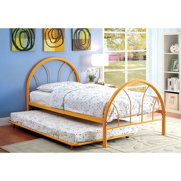 Furniture Of America Rainbow Full Bed CM7712OR-F Orange Contemporary - sofafair.com