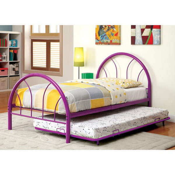 Furniture Of America Rainbow Full Bed CM7712PR-F Purple Contemporary - sofafair.com