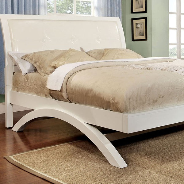 Furniture Of America Delano Nightstand CM7824WH-CK-BED White  - sofafair.com