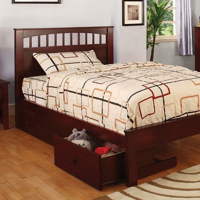 Furniture Of America Carus Bed CM7904CH-T Cherry Transitional - sofafair.com