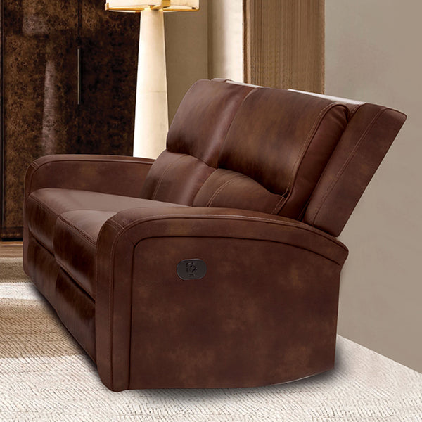 Furniture Of America Soterios Power Loveseat CM9924MB-LV-PM Medium Brown Transitional - sofafair.com