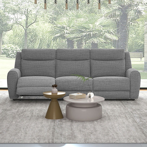 Furniture Of America Antonius Manual Recliner Sofa CM9985GY-SF-M Gray Contemporary - sofafair.com