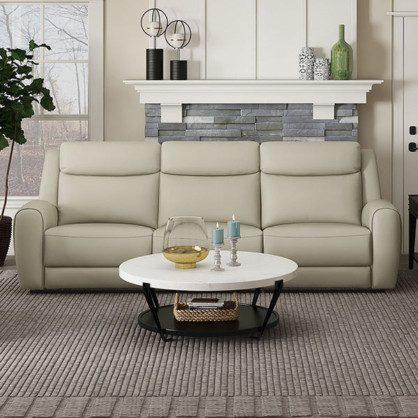 Furniture Of America Jacobus Manual Recliner Sofa CM9986BG-SF-M Beige Transitional - sofafair.com