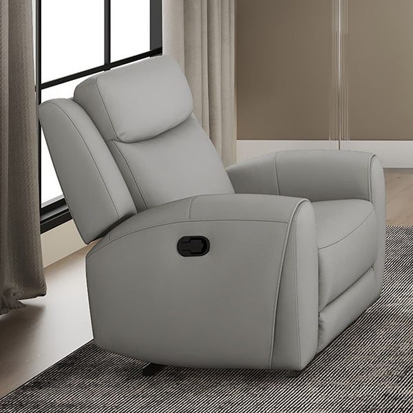 Furniture Of America Jacobus Manual Recliner CM9986LG-CH-M Light Gray Transitional - sofafair.com