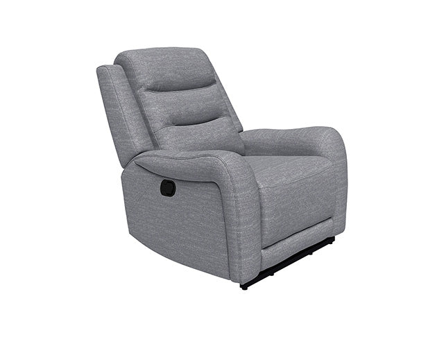 Furniture Of America Matthias Manual Recliner CM9987GY-CH-M Gray Transitional - sofafair.com