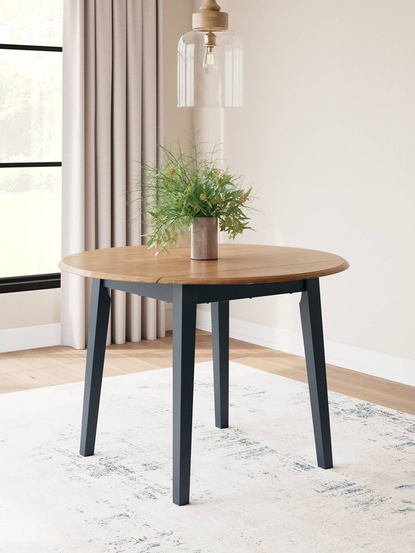 Gesthaven Dining Drop Leaf Table D399-15 Blue Casual Casual Tables