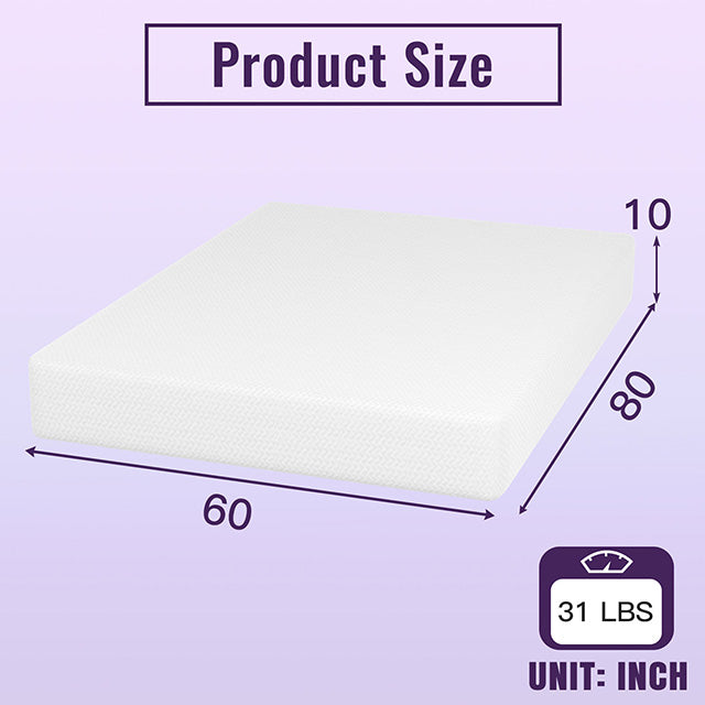 Furniture Of America Nasturtium Mattress DM810-EK White Contemporary - sofafair.com