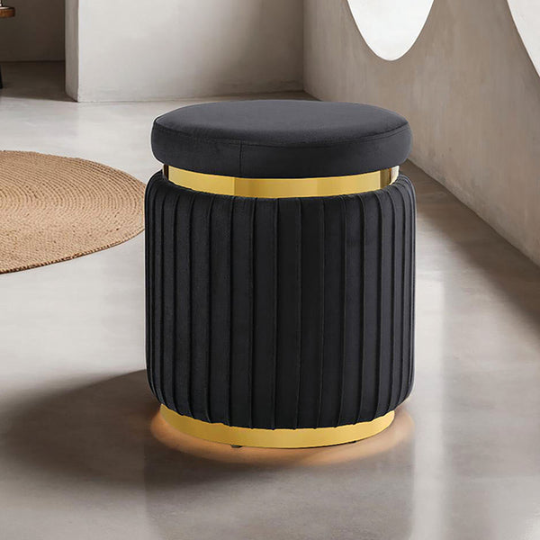 Furniture Of America Dottie Stool FM-AC8000BK Black Contemporary - sofafair.com