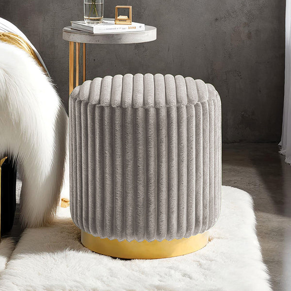 Furniture Of America Yolanda Stool FM-AC8001GY Gray Contemporary - sofafair.com