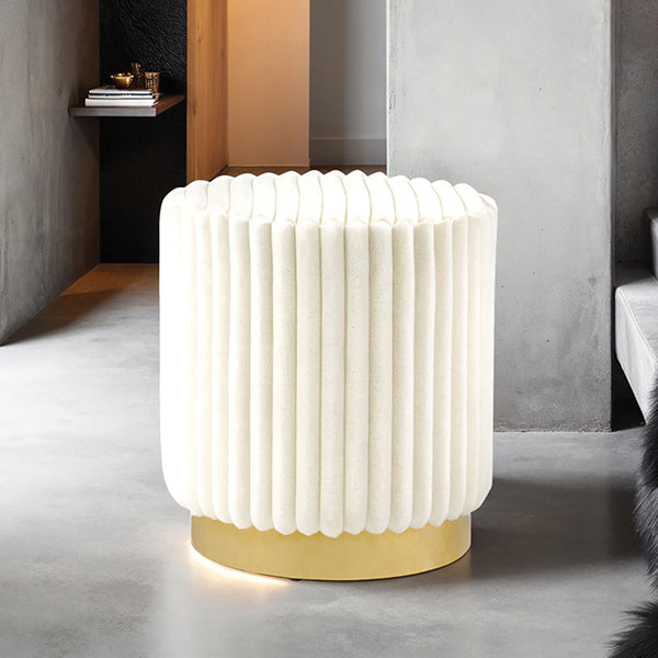 Furniture Of America Yolanda Stool FM-AC8001WH Beige Contemporary - sofafair.com