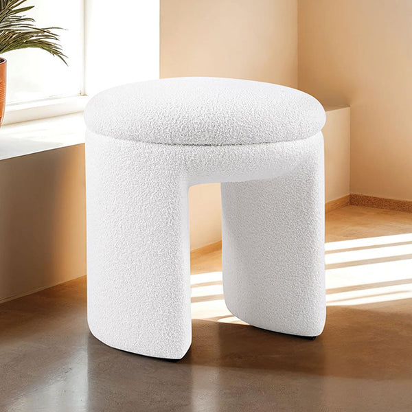 Furniture Of America Janetta Stool FM-AC8004WH Beige Contemporary - sofafair.com