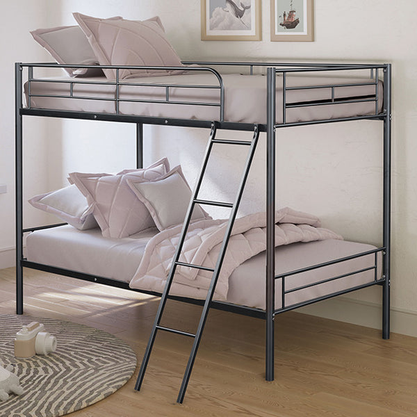 Furniture Of America Hector Twin/Twin Metal Bunkbed FM-BK903BK-TT Black Contemporary - sofafair.com