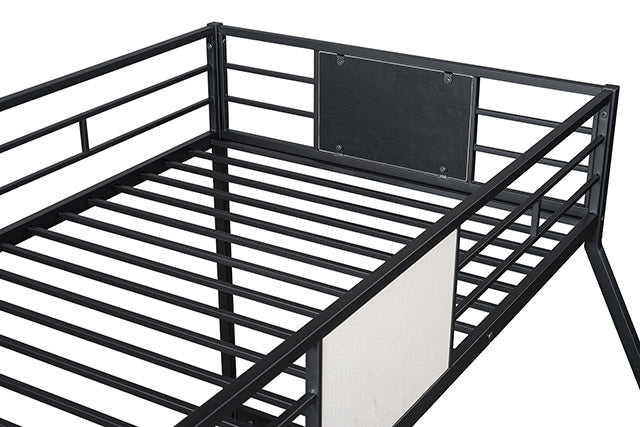 Furniture Of America Molton Twin/Full Metal Bunkbed FM-BK904BK-TF Black Contemporary - sofafair.com