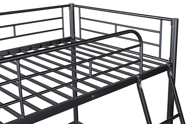 Furniture Of America Myles Twin Loft Bed FM-BK910BK-T Black Contemporary - sofafair.com