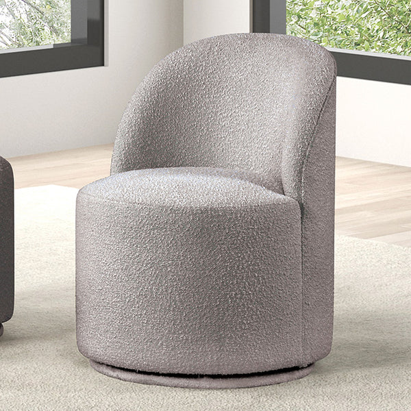 Furniture Of America Broager Dining Swivel Chair FM3001LG-SC Light Gray Contemporary - sofafair.com