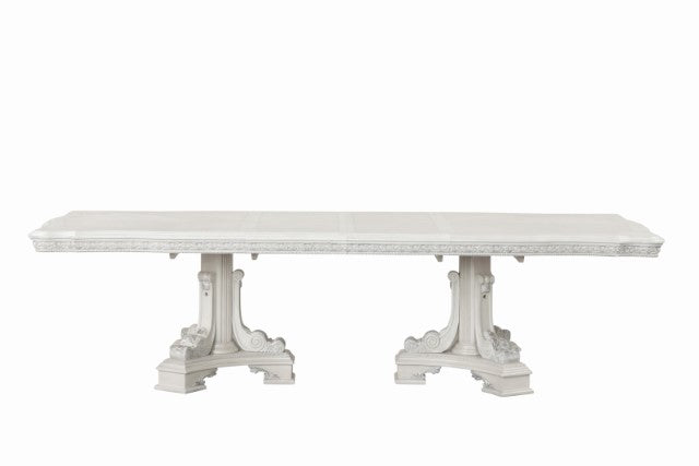 Furniture Of America Stella Mia Dining Table FM31000WH-T-TABLE Ivory Traditional - sofafair.com